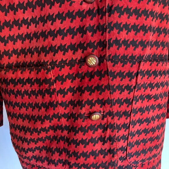 The Limited Houndstooth Oversized Leather Blazer - Picture 7 of 8